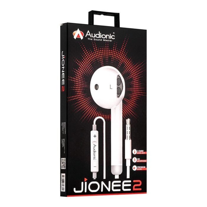 Audionic Jionee 2 Extra Bass Handsfree | Wired Earphones | Extra Bass Stereo Sound | Built-In Microphone | In-Ear Earbuds