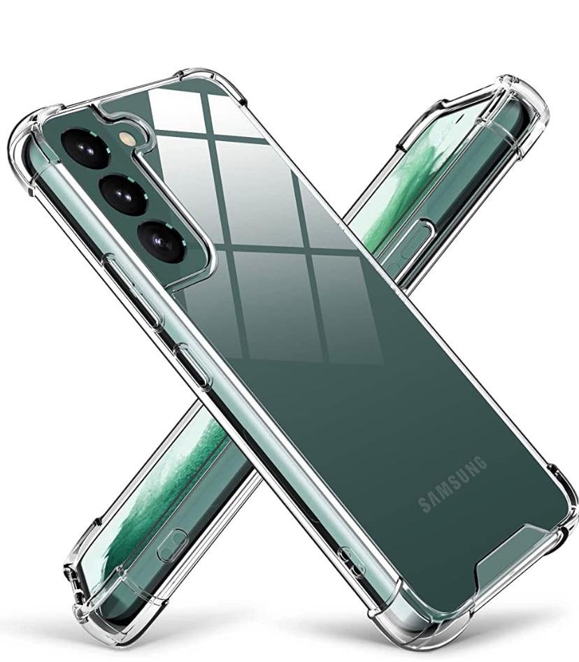 Samsung Galaxy S22 Transparent Cover | Clear TPU Back Case | Slim Protective Phone Cover | Shockproof Mobile Case