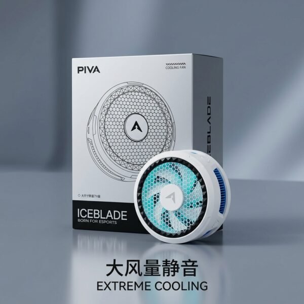 Piva X30 31W High-Performance Magnetic Semiconductor Mobile Radiator | Powerful Phone Cooler | Gaming Cooling Fan for PUBG, COD & Free Fire
