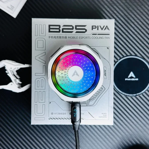 Piva B25 Mobile Cooling Fan | Powerful Phone Cooler for PUBG & Gaming | Smartphone Cooling Fan | Helps Reduce Heat & Hot Air on Fingers