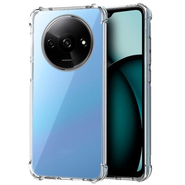 Redmi A3 Transparent Cover | Clear TPU Back Case | Slim Protective Mobile Cover | Scratch & Shock Protection