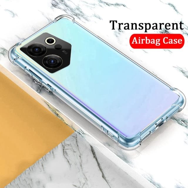 Tecno CAMON 20 Transparent Cover | Clear TPU Back Case | Slim Protective Phone Cover | Shockproof Mobile Case