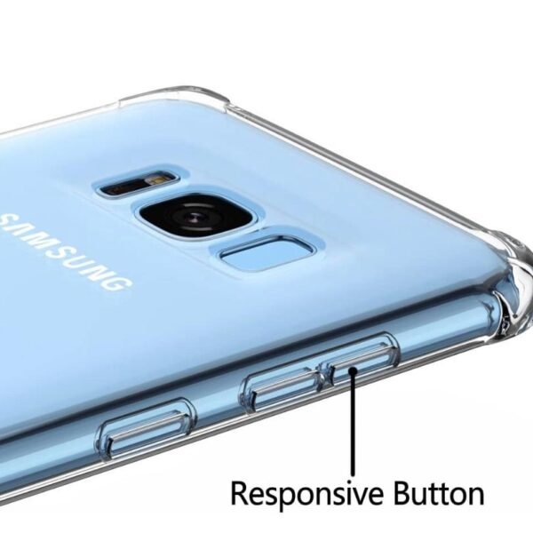 Samsung Galaxy S8 Transparent Cover | Clear TPU Back Case | Slim Protective Phone Cover | Shockproof Mobile Case