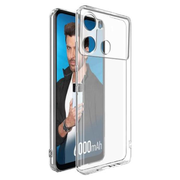 itel P40 Transparent Cover | Clear TPU Back Case | Slim Protective Phone Cover | Shockproof Mobile Case