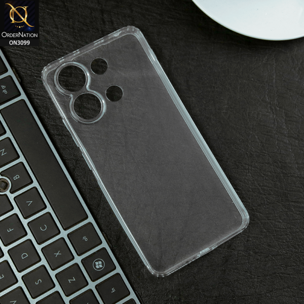 Xiaomi Redmi Note 13 Transparent Cover | Clear TPU Back Case | Slim Protective Phone Cover | Shockproof Mobile Case