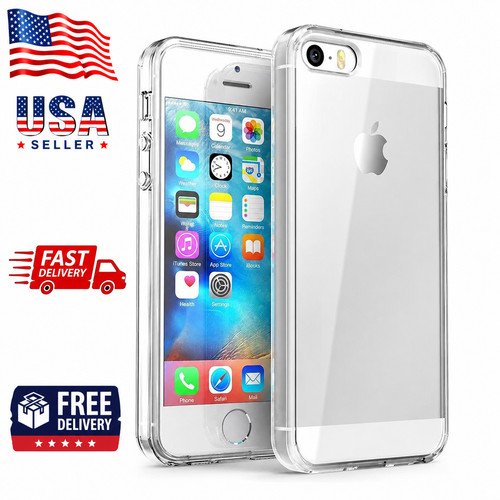 Apple iPhone SE (1st Gen) Transparent Cover | Clear TPU Back Case | Slim Protective Phone Cover | Shockproof Mobile Case